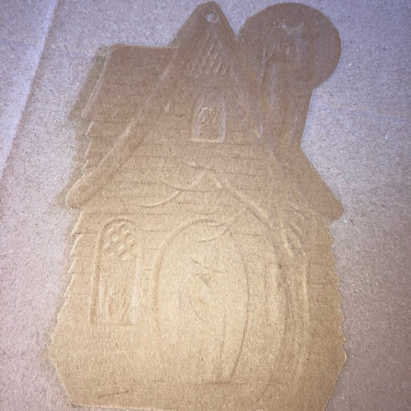 Vintage Beistle Co. Halloween Haunted House embossed die-cut with witch, owl - Picture 5 of 5